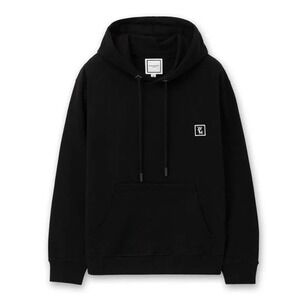 WOOYOUNGMI SSENSE Paris Black Mens Logo Hoodie Sweatshirt Size 48 New With‎ Tags